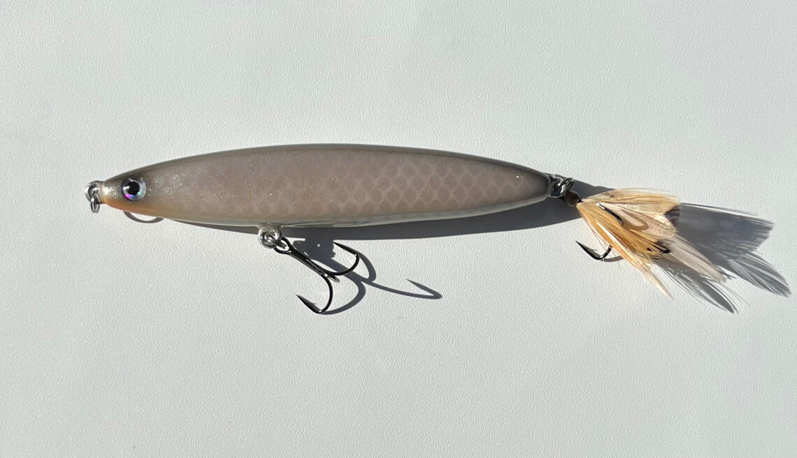 Hand-carved Bass Wood Single Blade Prop Bait, Custom Fishing Lure